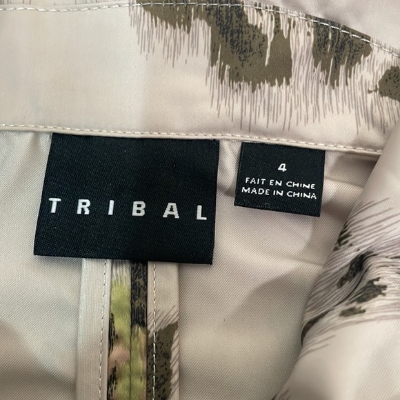 Tribal Balloon Sleeve Floral Print Jacket size 4 - Picture 9 of 9